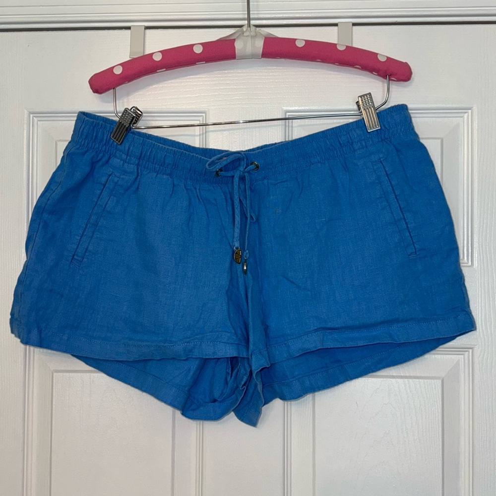 Lilly Pulitzer Blue Linen Shorts